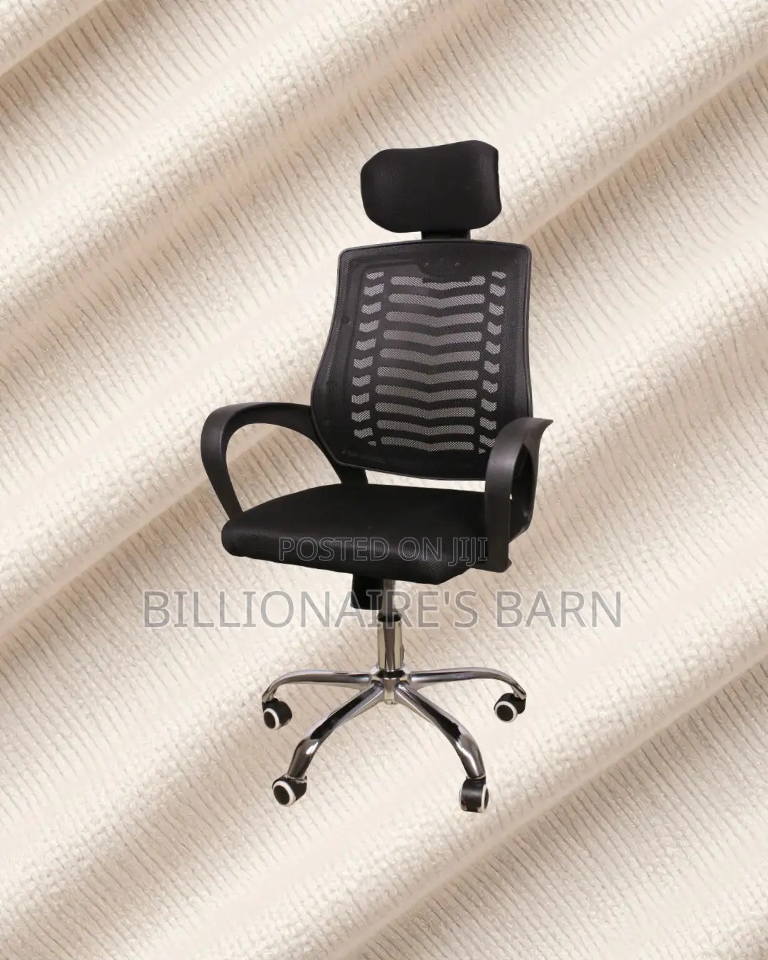 Pro-Grade Secretarial Mesh Chair — Relieves Lower Back Pressure