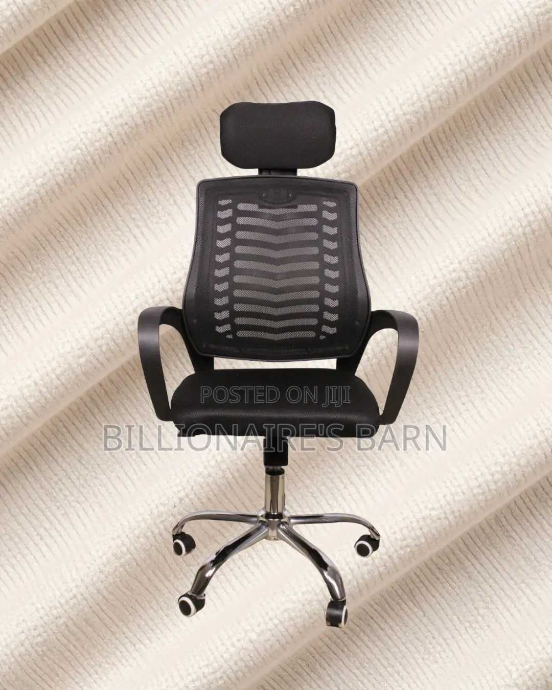 Pro-Grade Secretarial Mesh Chair — Relieves Lower Back Pressure