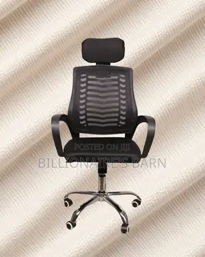 Pro-Grade Secretarial Mesh Chair — Relieves Lower Back Pressure