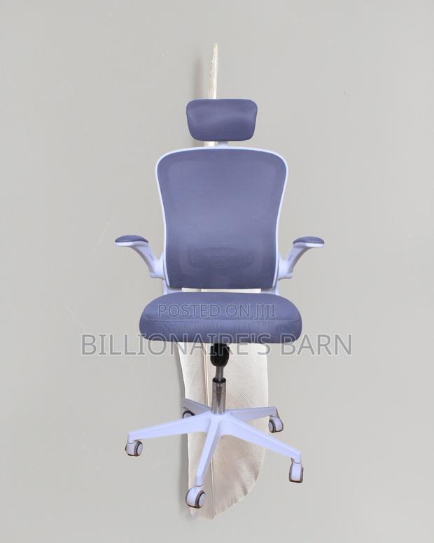 White Ergonomic Office Chair (Quiet-Roll) — Offer Valid This Week - thumbnail 2