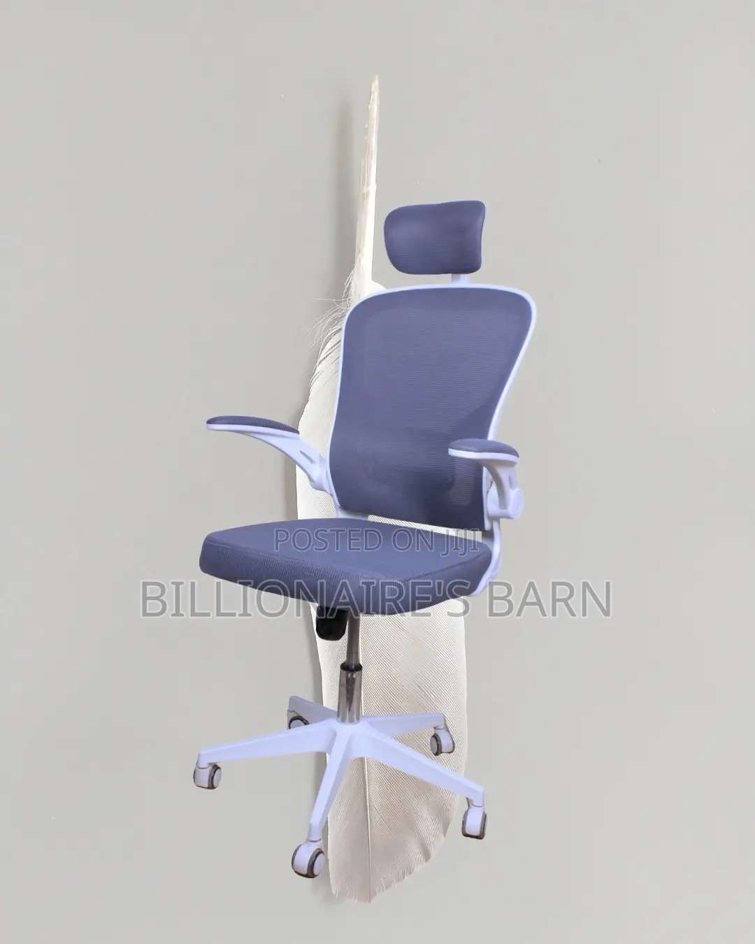 White Ergonomic Office Chair (Quiet-Roll) — Offer Valid This Week