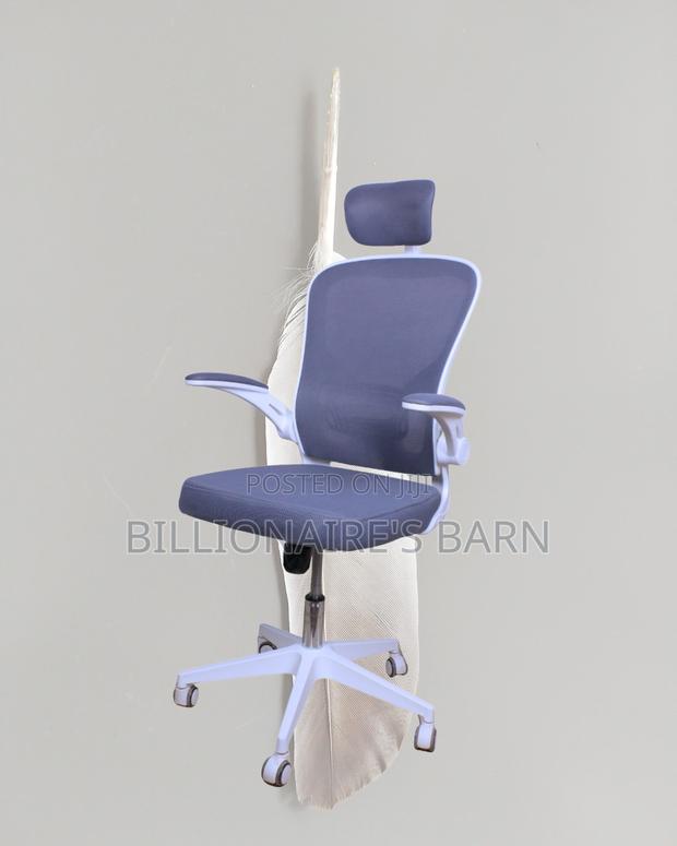 White Ergonomic Office Chair (Quiet-Roll) — Offer Valid This Week - thumbnail 3