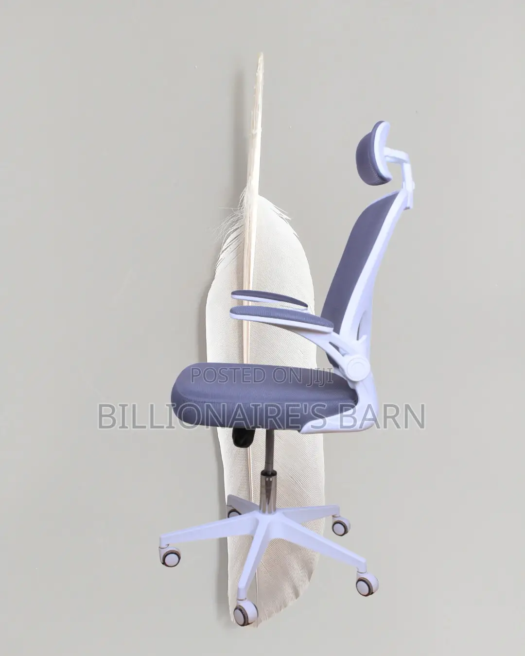 White Ergonomic Office Chair (Quiet-Roll) — Offer Valid This Week