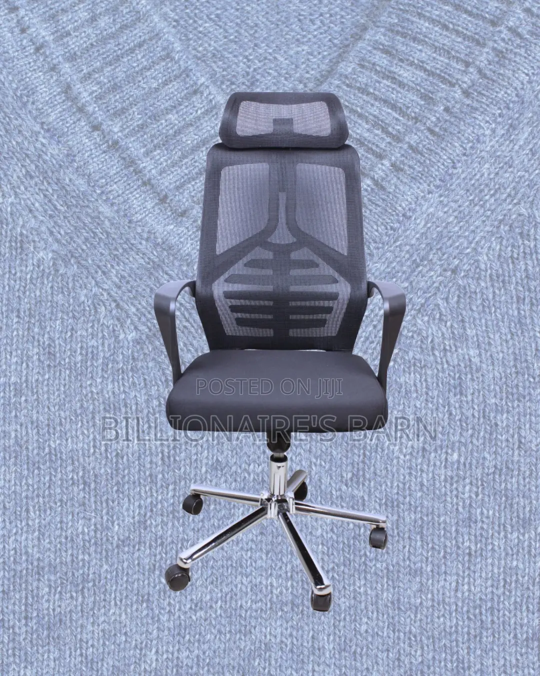 Quiet-Roll High Back Mesh Office Chair — Fits Compact Office Spaces