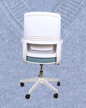 White Ergonomic Mesh Office Chair | Adjustable Headrest Support