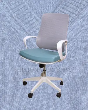 White Ergonomic Mesh Office Chair | Adjustable Headrest Support