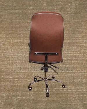 Quiet-Roll Ergonomic Executive Leather Chair — Strong Stable Base