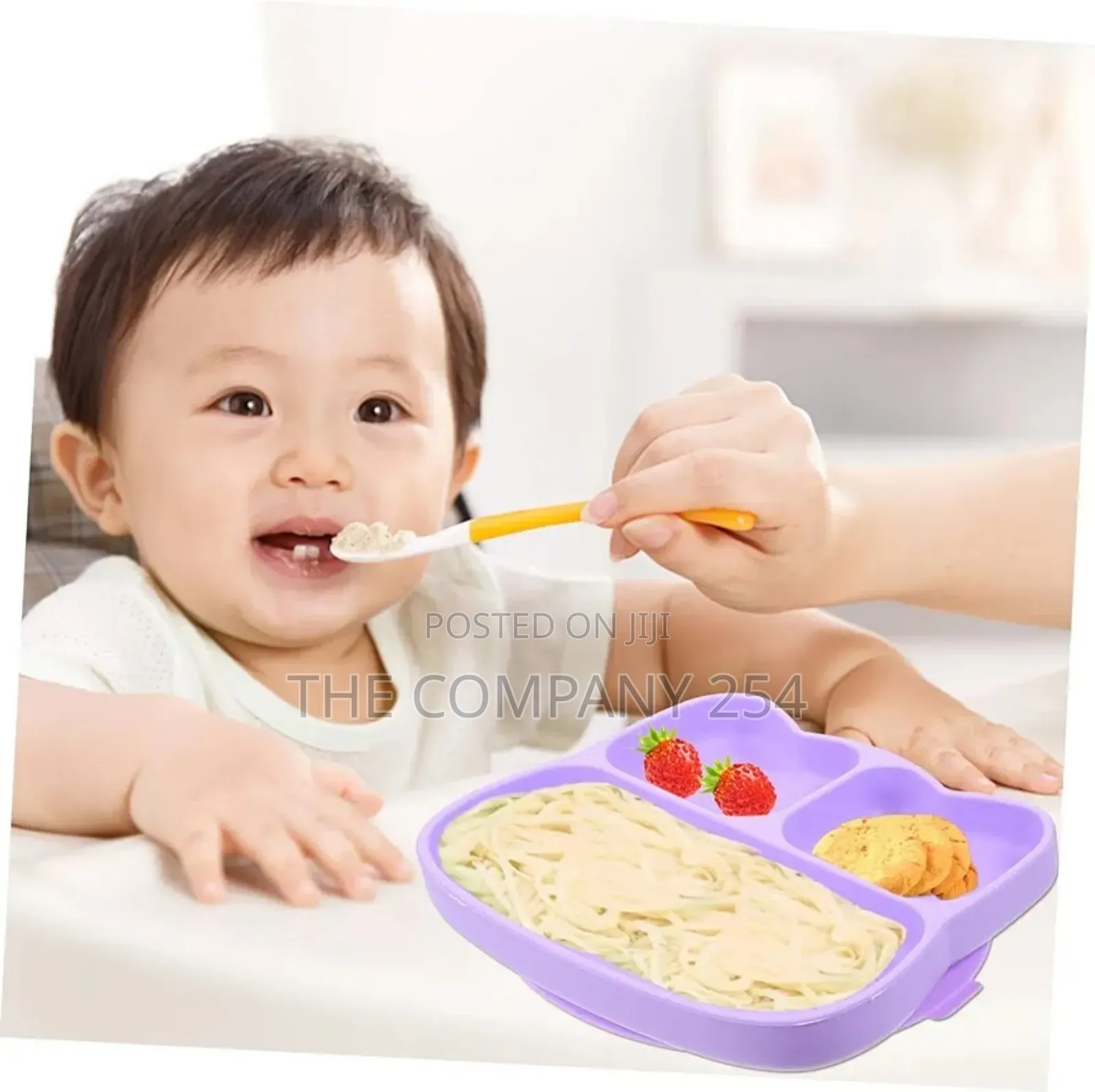 *Silicone Stickie Plate No Spill Snack Bowl Or Baby Feeding Training