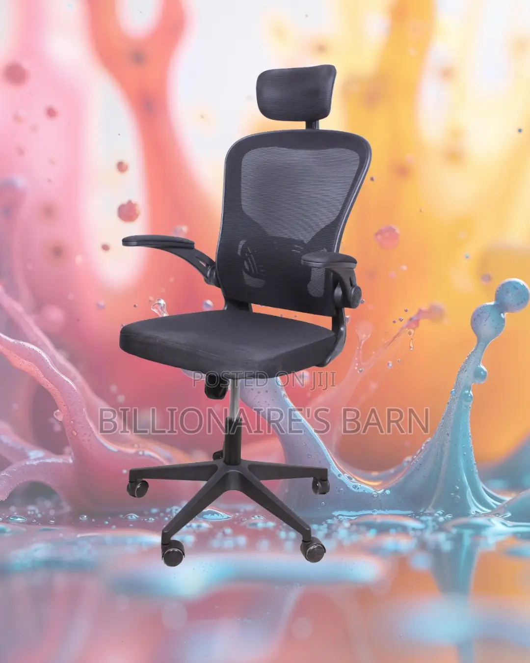 Ergonomic Grey Ergonomic Office Chair — Breathable in Hot Weather