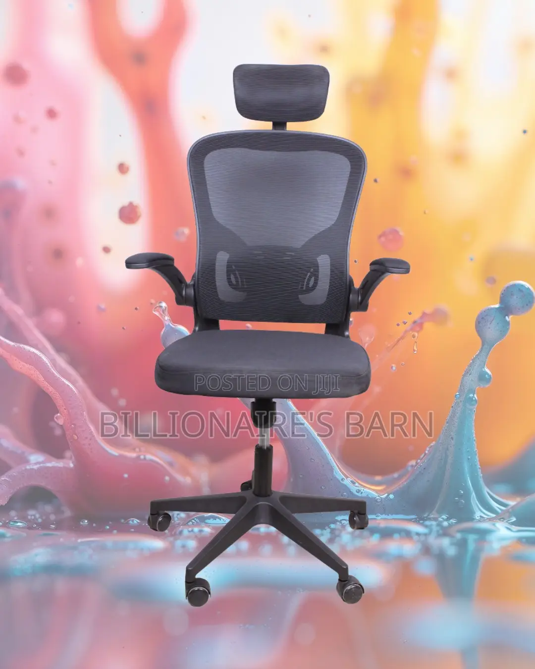 Ergonomic Grey Ergonomic Office Chair — Breathable in Hot Weather