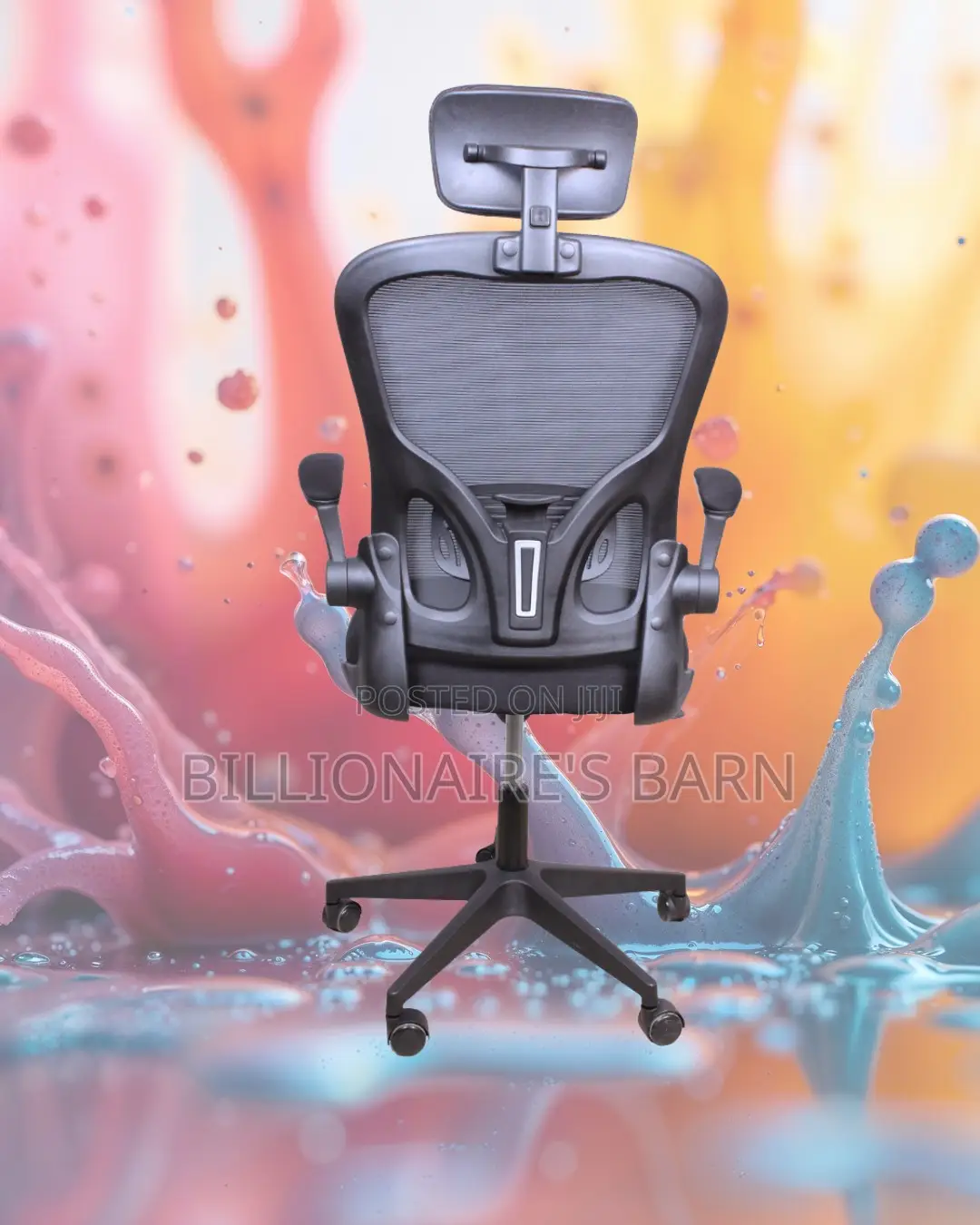 Ergonomic Grey Ergonomic Office Chair — Breathable in Hot Weather