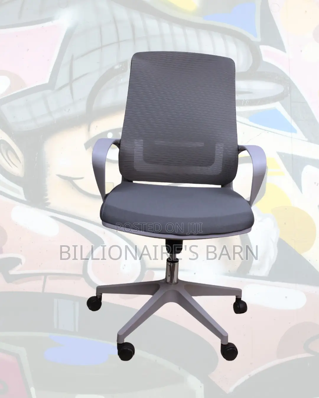 Grey Ergonomic Mesh Office Chair (Durable) — Limited Stock