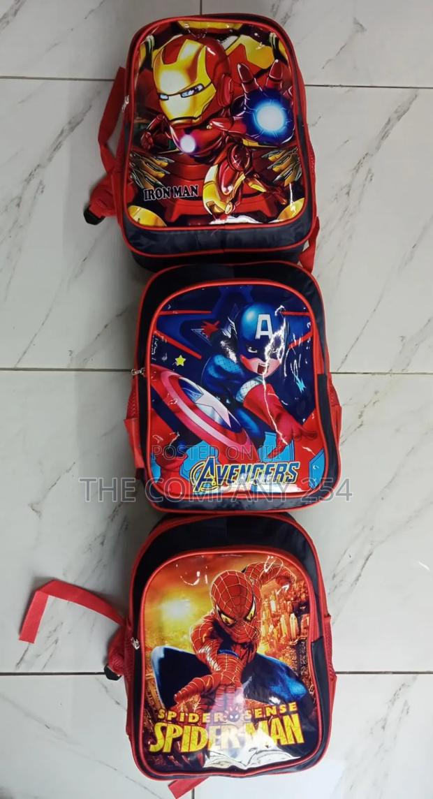 Carton Themed Unisex Medium Sized Kids Back Pack - thumbnail 3