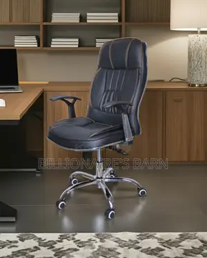 Breathable Executive Leather Office Chair | Steel Frame