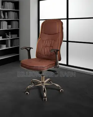 Premium Ergonomic Executive Leather Chair — Fits Compact Office Spaces