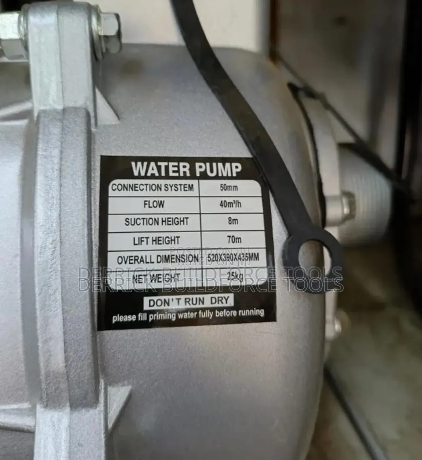 Daichi Japan 7.5hp 2" High Pressure Water Pump