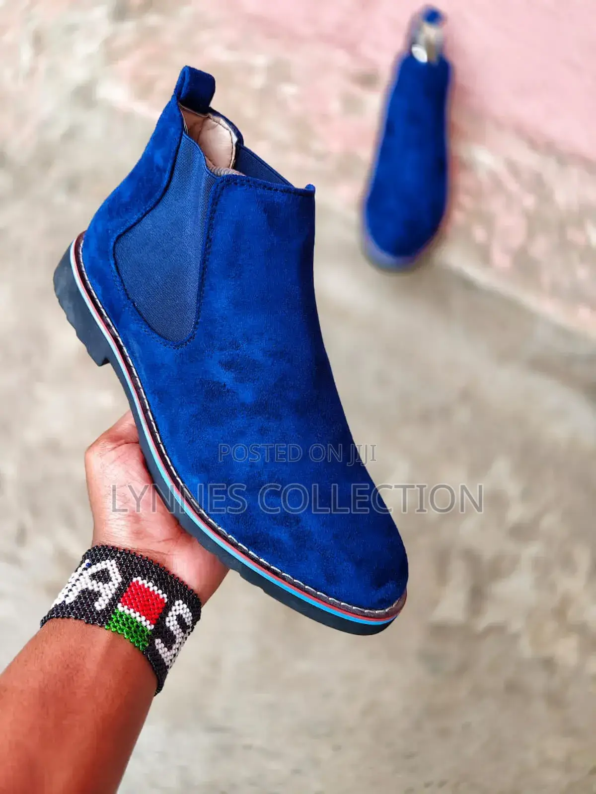 Italian Design Blue Chelsea Boots ,Chelseas Sizes 40_44