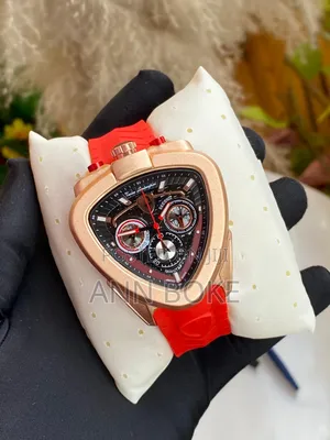 *Lamborghini Chronograph Gents Watch Silicone/Rubber Straps