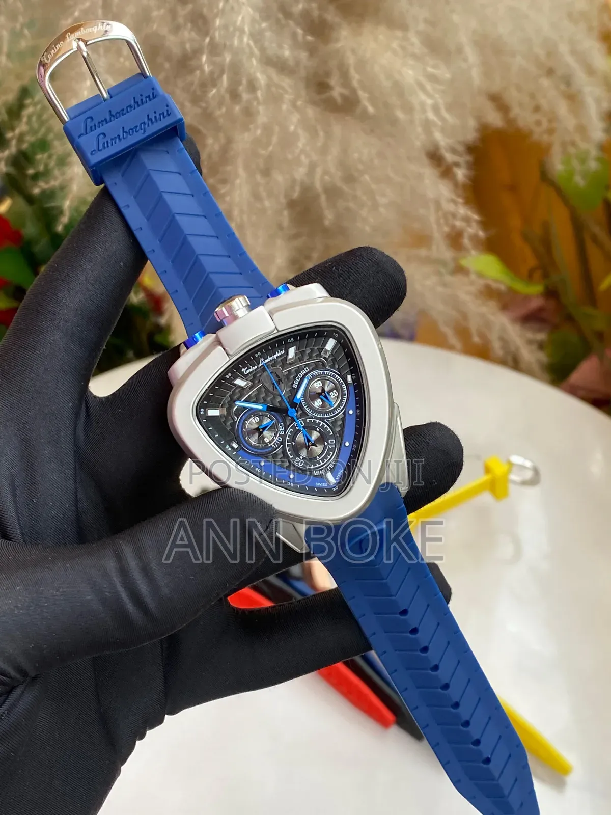 *Lamborghini Chronograph Gents Watch Silicone/Rubber Straps