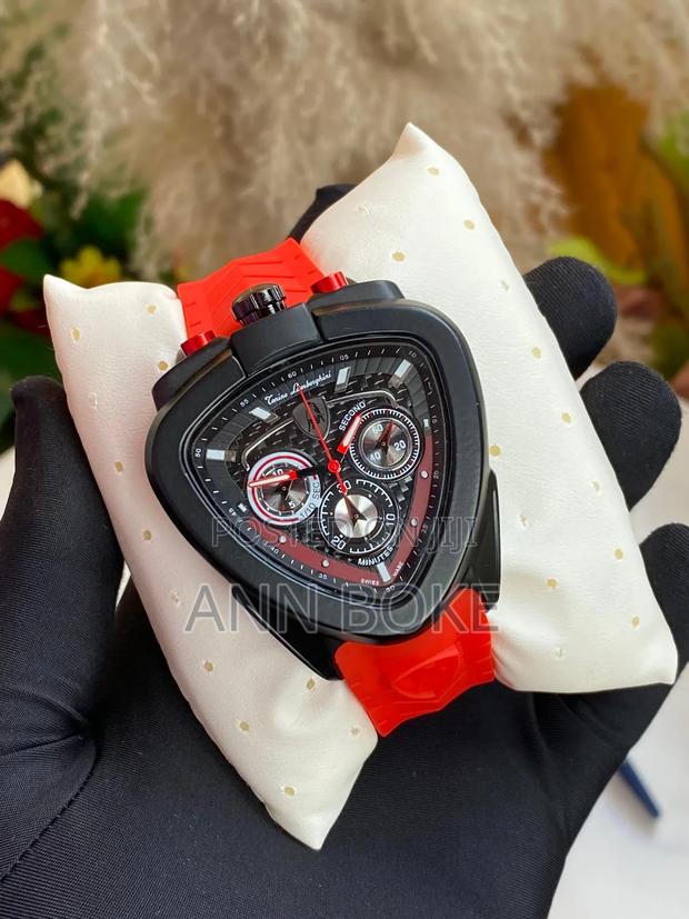 *Lamborghini Chronograph Gents Watch Silicone/Rubber Straps - thumbnail 10