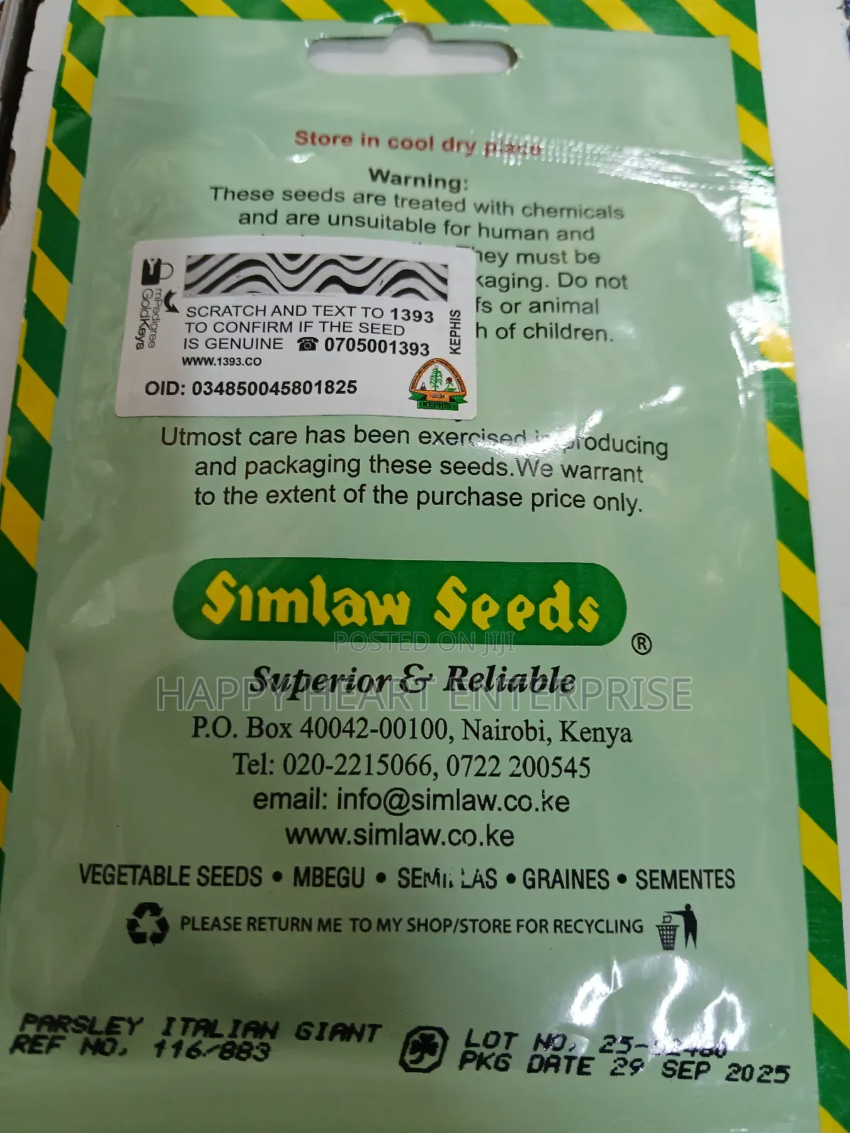 Parsley Herb 10g