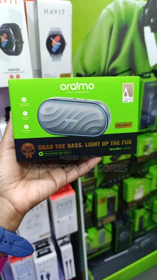 Oraimo Spacebox Wireless Portable Speaker( Fm Radio Tf Card Support