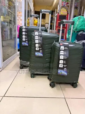 Jungle Green Premium Quality Suitcases 3 In1 Set Size 27 at 7000 Only