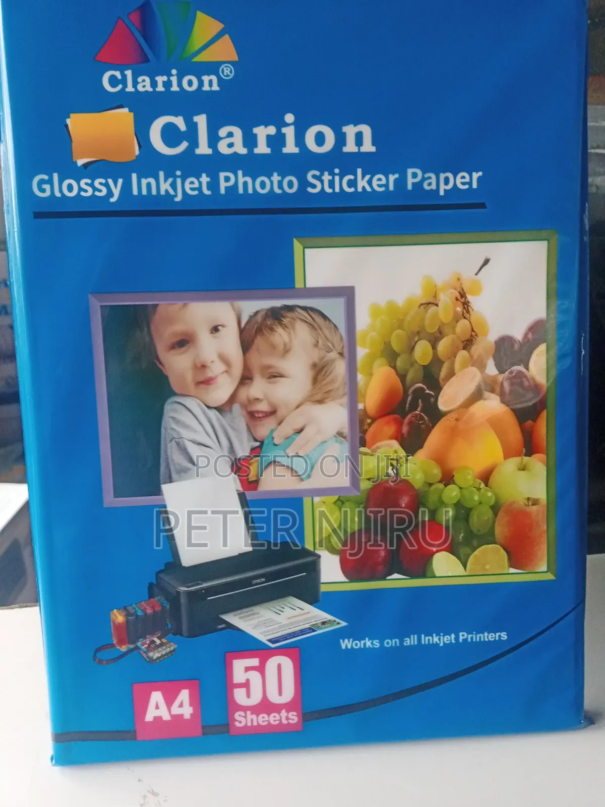 Clarion Glossy Inkjet Photo Sticker Paper Available