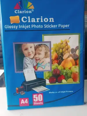 Clarion Glossy Inkjet Photo Sticker Paper Available