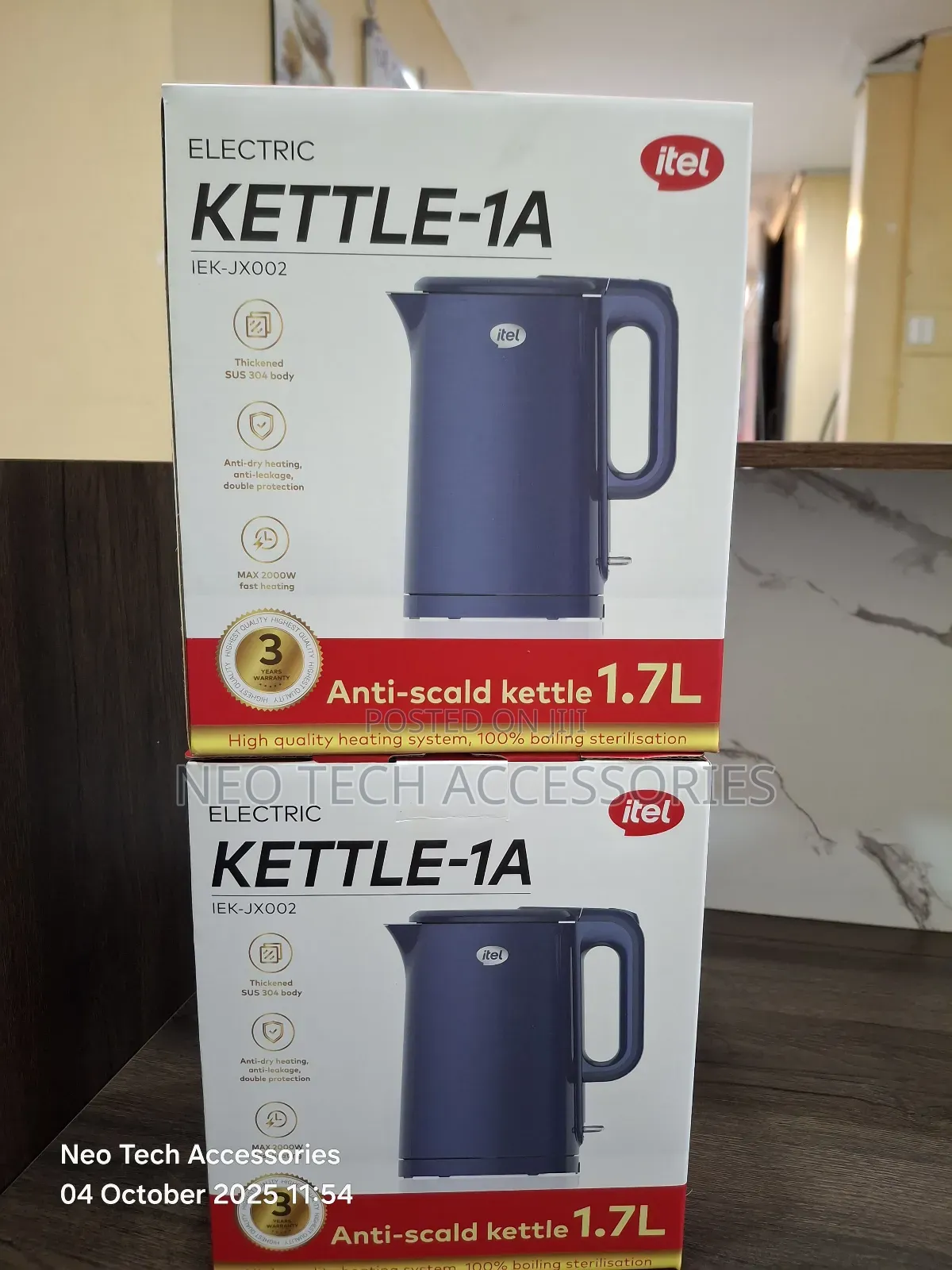 Itel Anti Scald 1.7litre Electric Kettle
