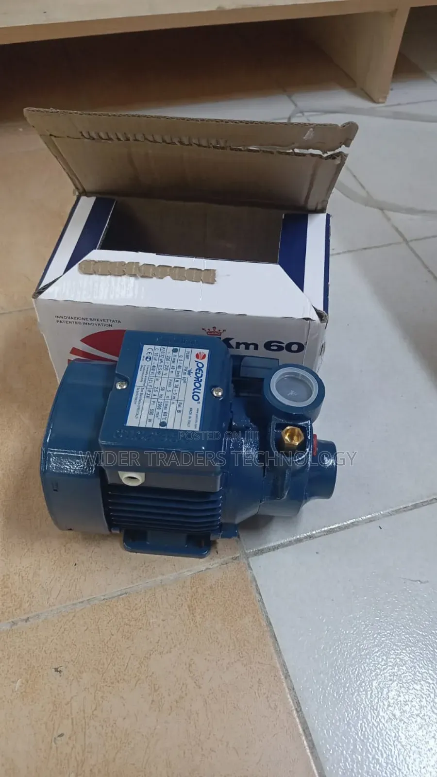 Pedrollo Pkm60 Peripheral Impeller Booster Water Pump