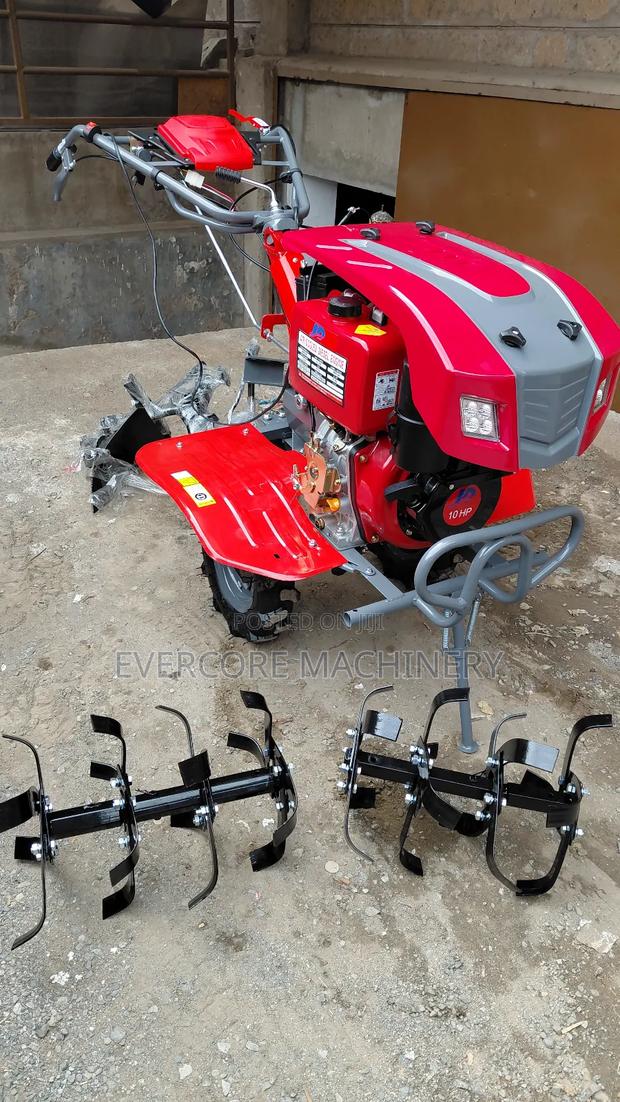 Diesel 10hp Power Tiller Machine Fully Automatic With Keystart Option. - thumbnail 4