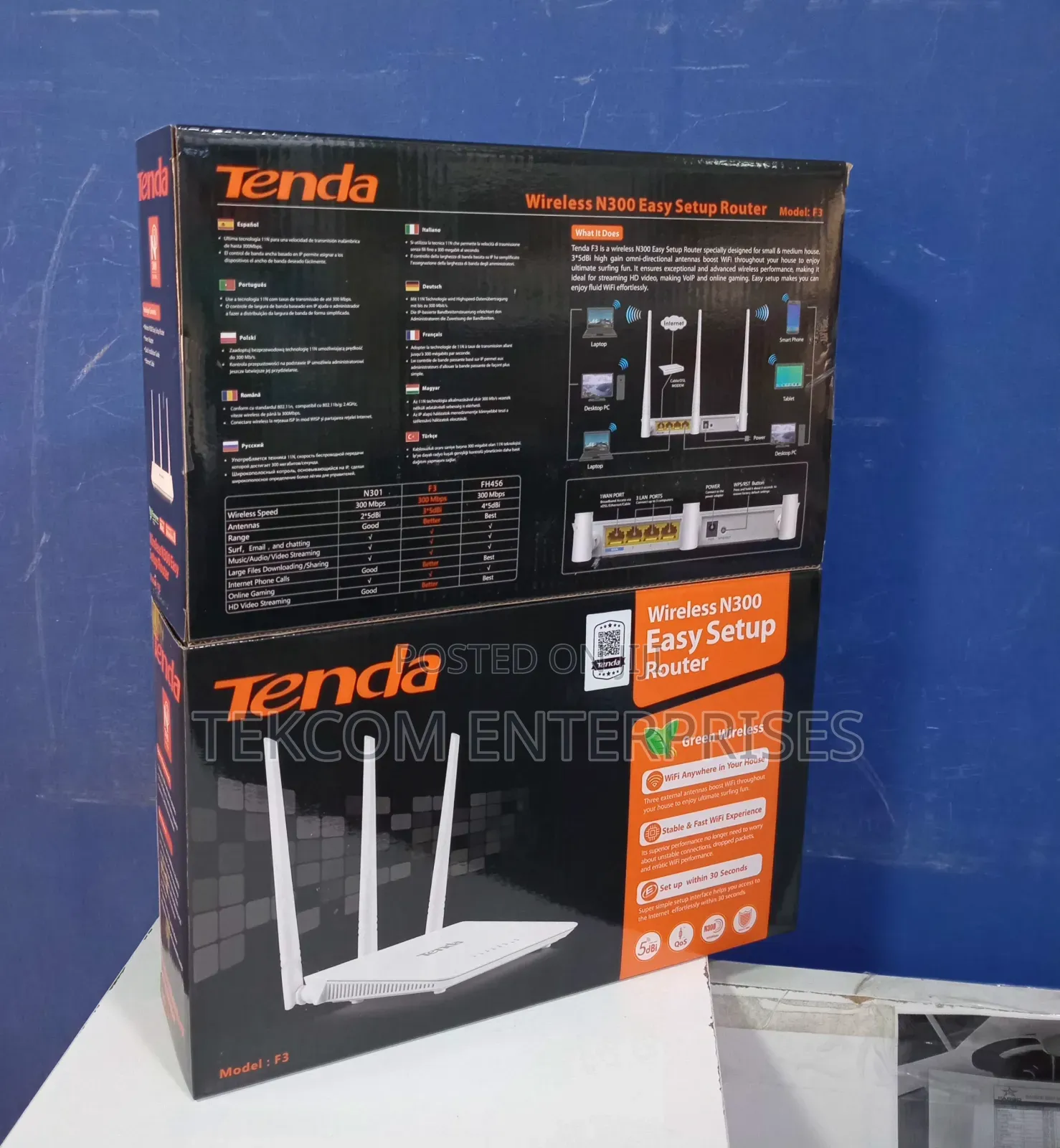 Tenda F3 Router(Wireless F3)-tenda F3 Router N300
