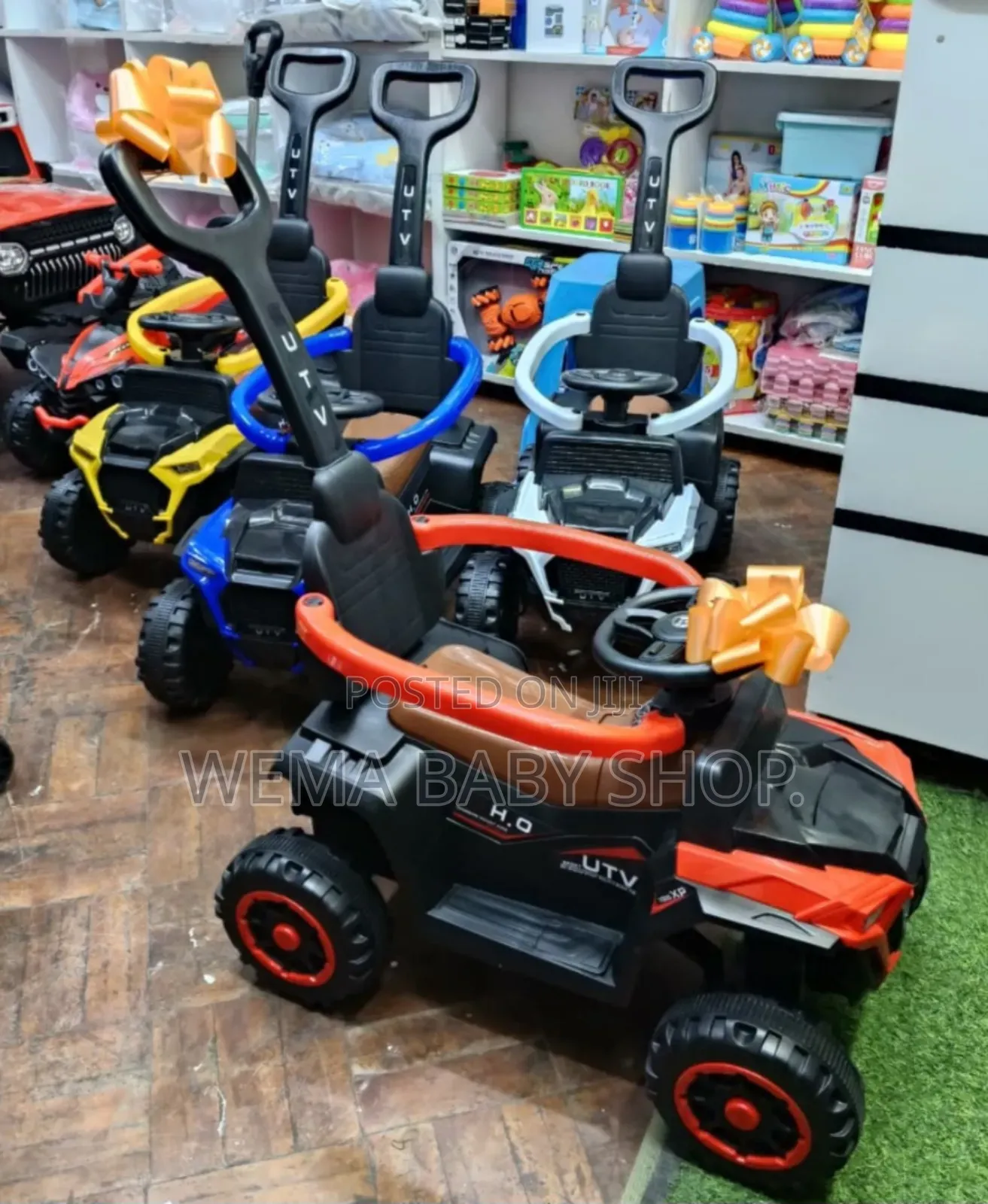 Kids Ride on Push Car With a Parental Handle