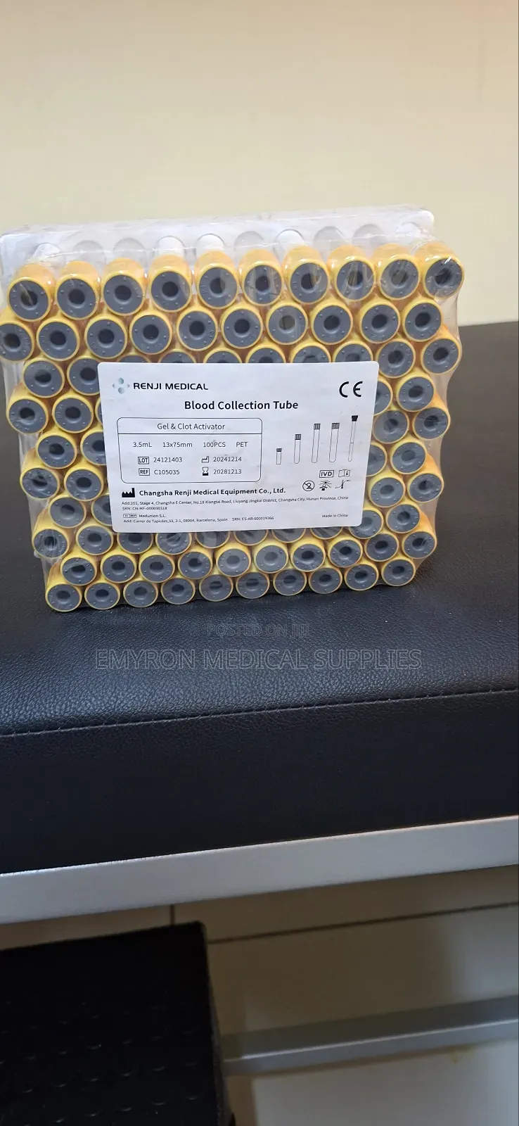 SST Tubes/Yellow Tubes Vacutainers