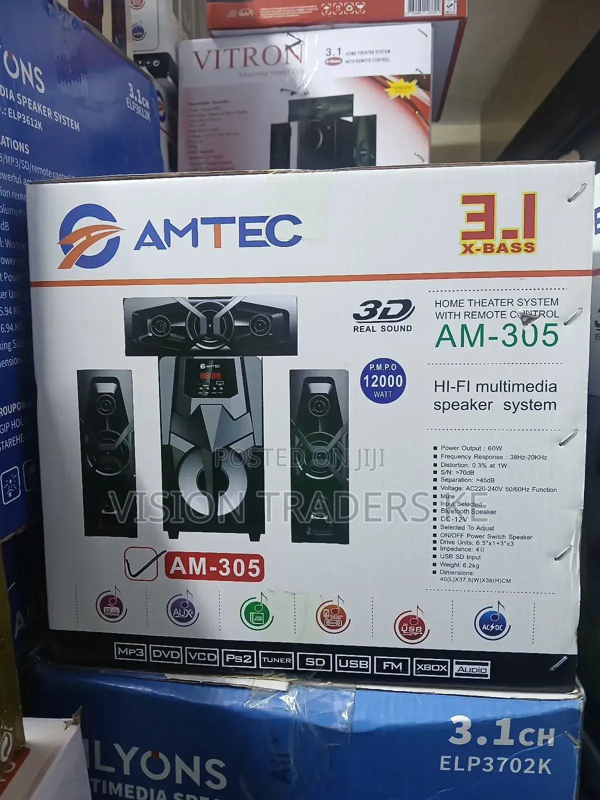 Amtec Am-305 3.1ch Multimedia System Woofer Speaker