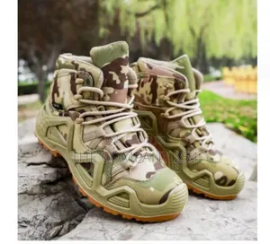 Quality Leather Outdoor, Hiking Low and High Lower Camouflage Boots