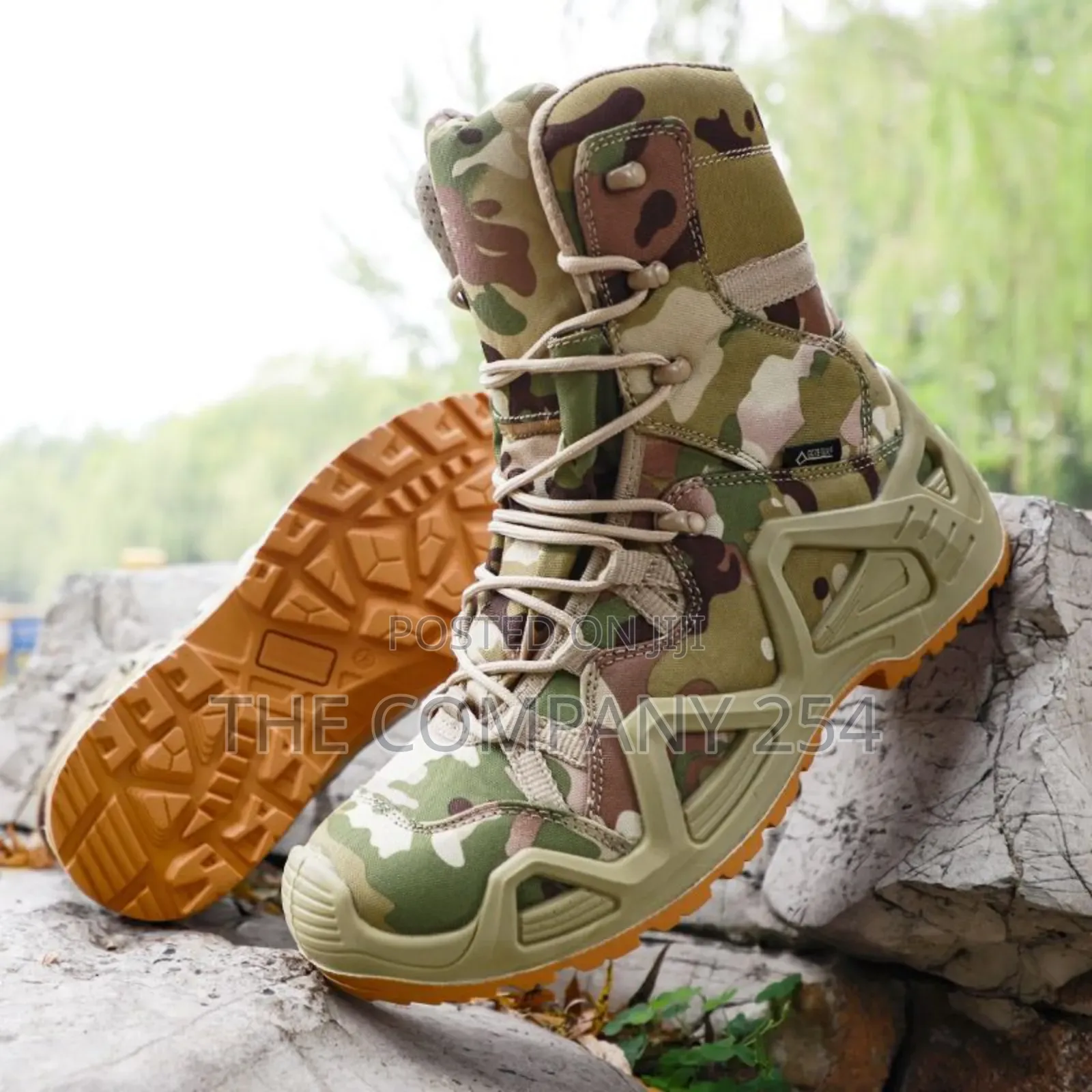 Quality Leather Outdoor, Hiking Low and High Lower Camouflage Boots