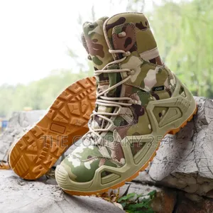 Quality Leather Outdoor, Hiking Low and High Lower Camouflage Boots