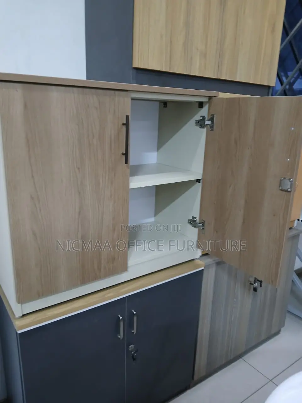 Modern Dual-Tone Cabinet