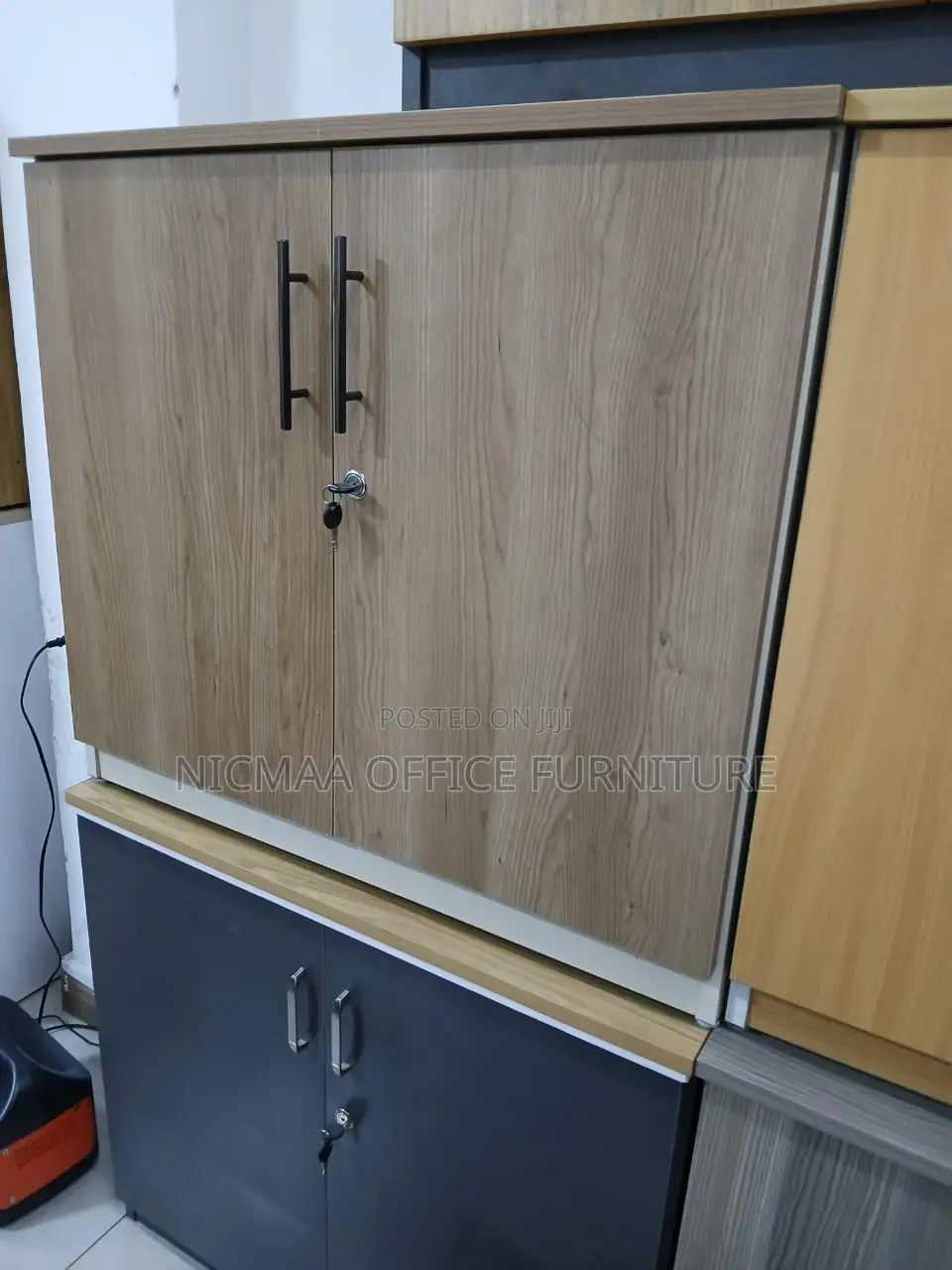 Modern Dual-Tone Cabinet