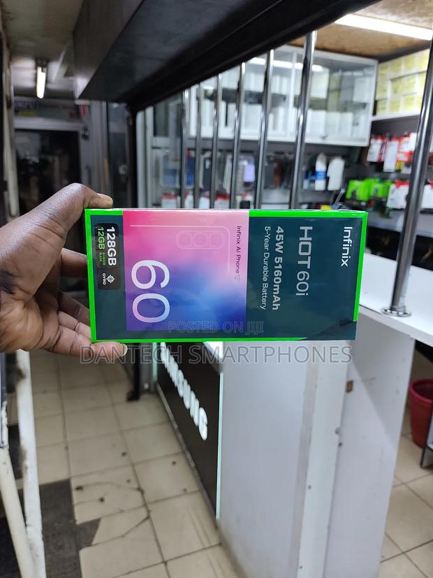 New Infinix Hot 60i 128 GB Silver