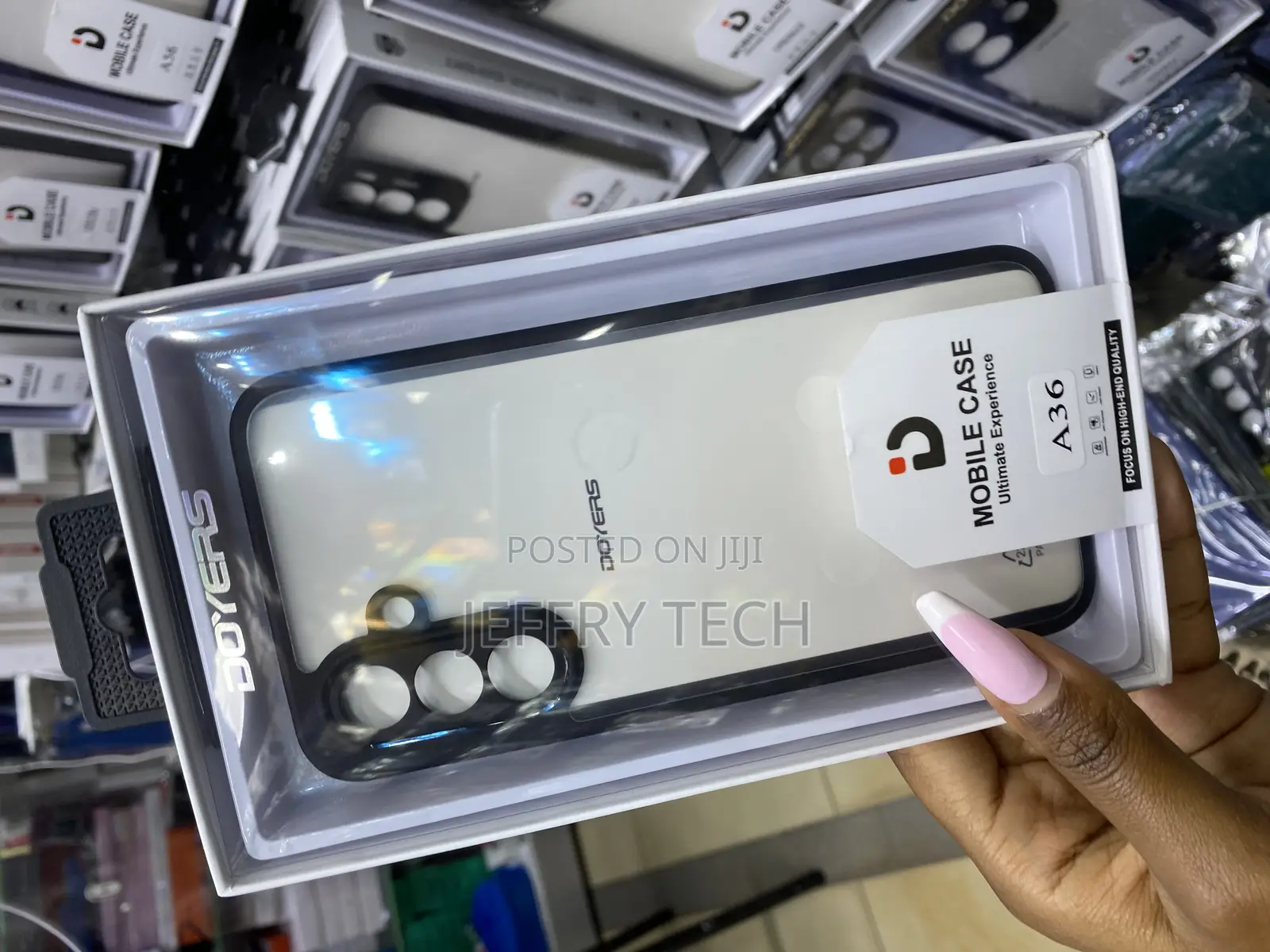 Miwesd Transparent Doyer Case With Boaders for Samsung Galaxy A36