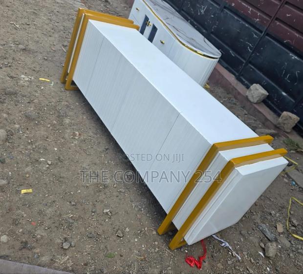 *Classic Tv Stand With Gold Stand Decor Available
