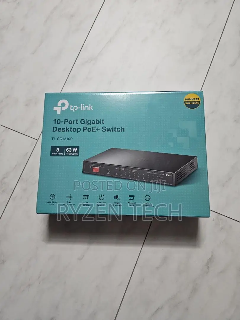 Tp-Link Sg1210p 10 Ports Gigabit Switch 8 Port Poe