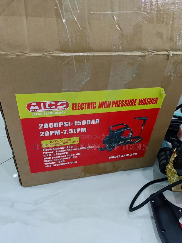 Aico 2000psi-150bar Electric High Pressure Washer Machine - thumbnail 4