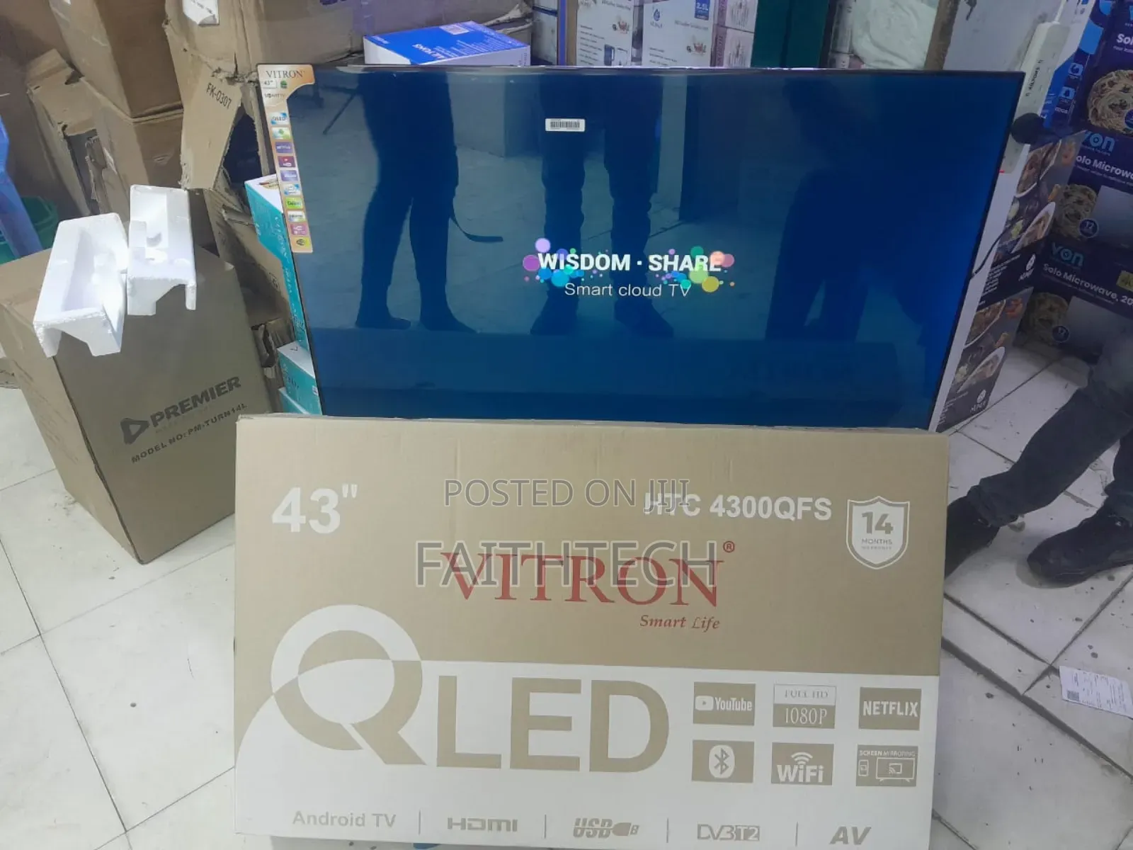 Vitron 43inches Qled Smart Tv
