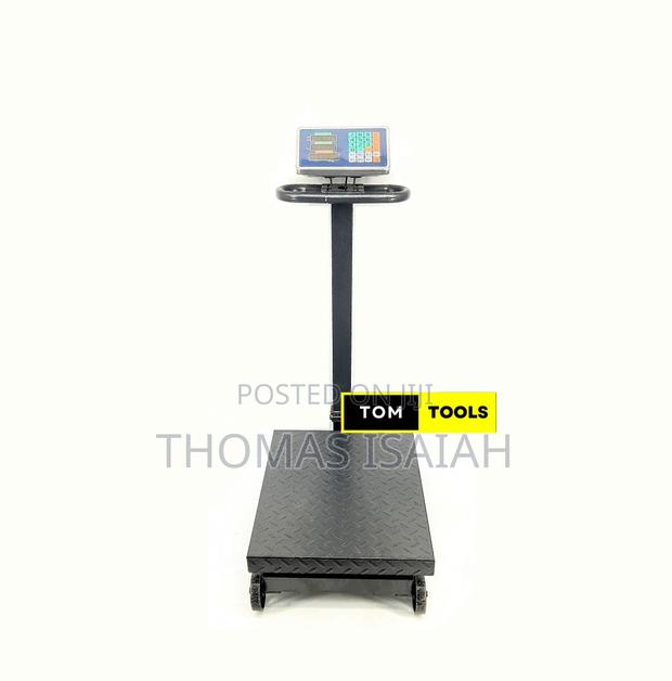 600kg Industrial Platform Digital Scale With Caster Wheels - thumbnail 3