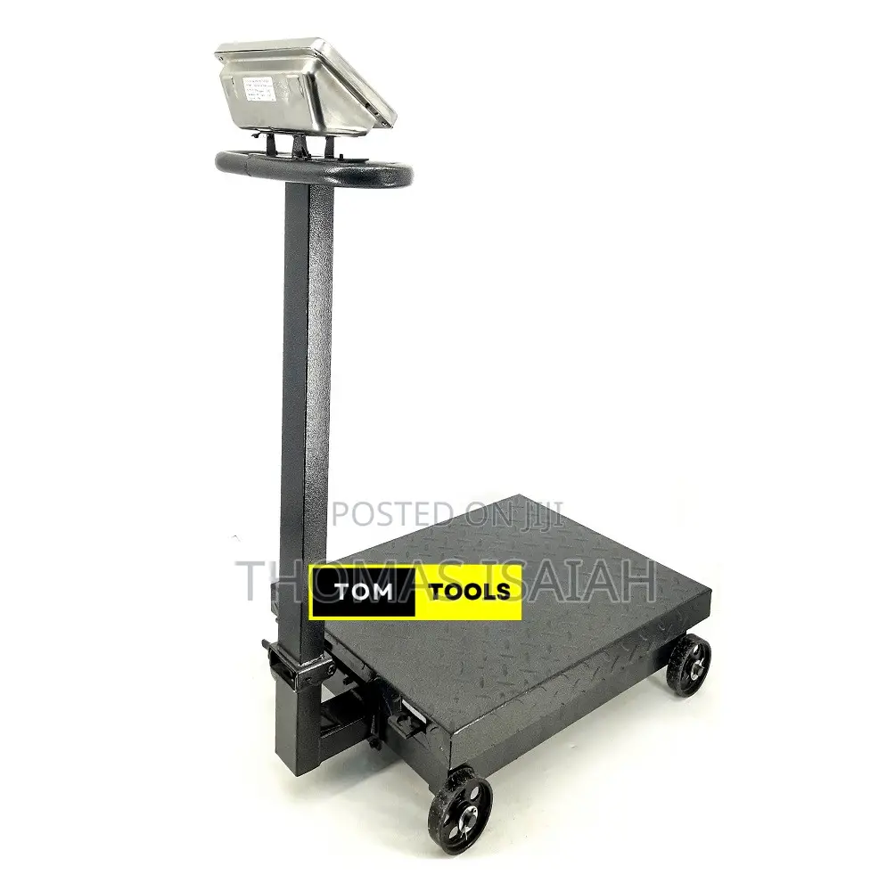 600kg Industrial Platform Digital Scale With Caster Wheels