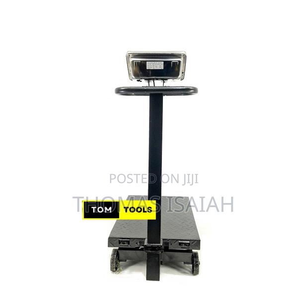 600kg Industrial Platform Digital Scale With Caster Wheels - thumbnail 6